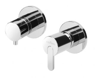 Встраиваемый однорычажный смеситель на 3 выхода, sunset Cezares LEAF-VDIM3-SS